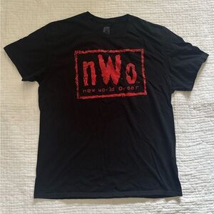 Wcw NWO Wolf Pack Wrestling Tee shirt short sleeve Black WWE WWF new world order